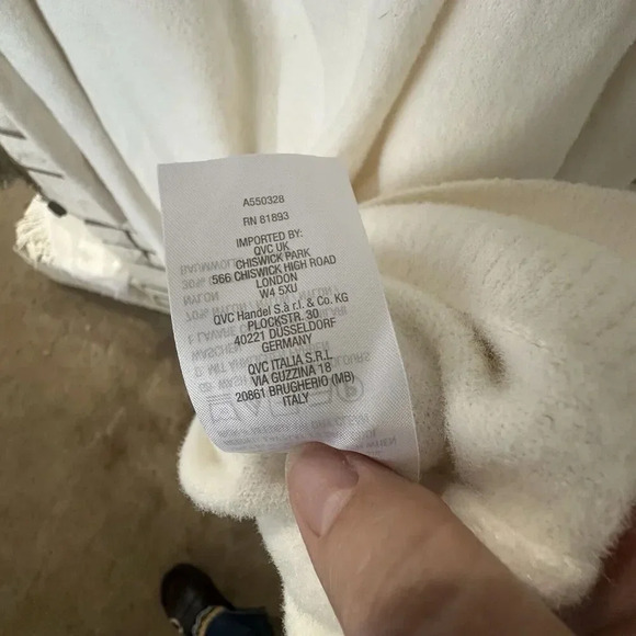 Encore by Idina Menzel Women's Top Sweater Sz XL Cowl Neck Cloud Ivory A550328 - Picture 7 of 8